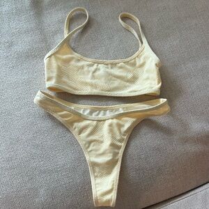 Pale Yellow Bikini Set